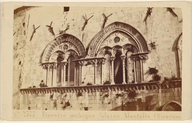 Gothic Windows of Palazzo Montalto (Syracuse)