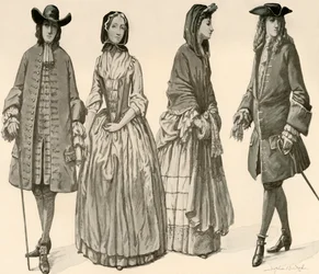 Clothing during the Reigns of Charles II, James II, William and Mary 1682-1700