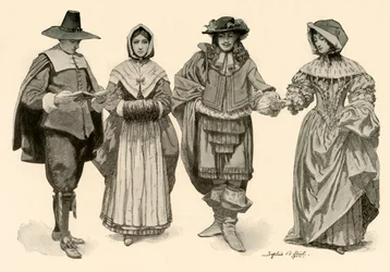 Clothing during the time of 1620-1670, 1903, 1937