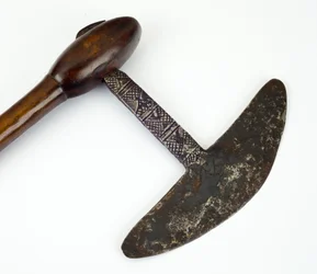 Gano, or battleaxe of blackened iron and wood