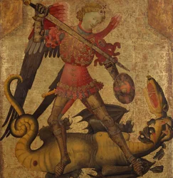 Saint Michael and the Dragon, ca. 1405