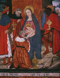 Adoration of the Magi, panel from the Church San Andres of Tortura