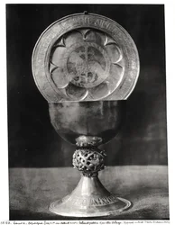 Chalice and Eucharist Plate, belonging to the Abbot Pelage