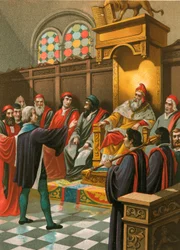 Columbus Before the Senate in Venice