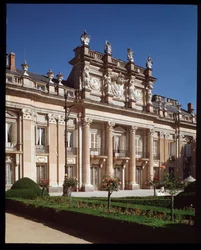 Facade of the Royal Palace of the Granja de San Ildefonso