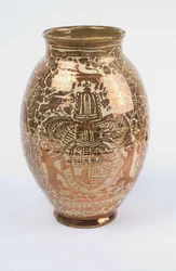 Jar Decorated with Copper Lustre and Featuring the Stuart Coat-of-Arms, Manises, Spain