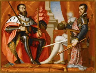 Karl V with His Son Philipp II