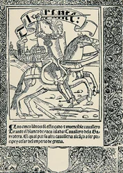 Knight on His Mount, Frontispiece of the Spanish Work 
