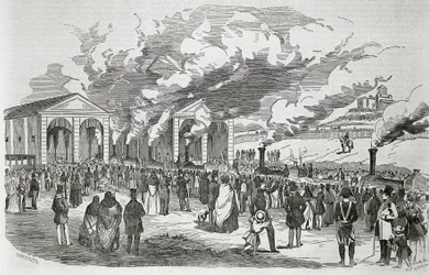 Opening of the Madrid-Aranjuez railway line