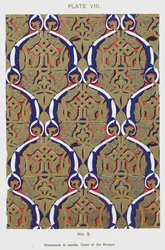 Ornaments in panels, Court of the Mosque