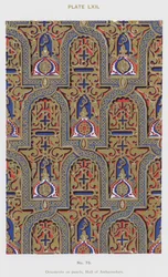 Ornaments on panels, Hall of Ambassadors