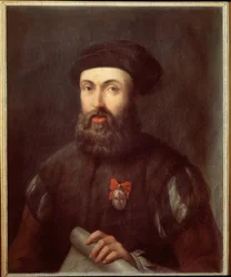 Portrait of the Portuguese Navigator and Explorer Fernand Magellan