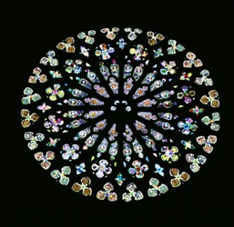 Rayonnant rose window, c.1380