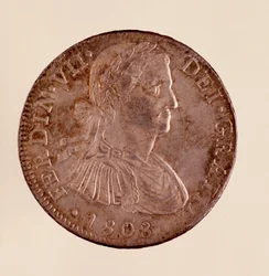 Silver Coin from Spain: Reign of Ferdinand VII