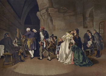 The parting of Louis XVI and Marie Antoinette, 1792