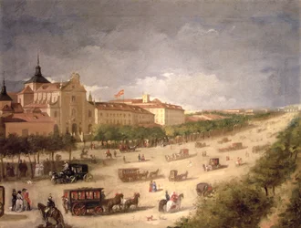 View of the Calle de Alcala, Madrid