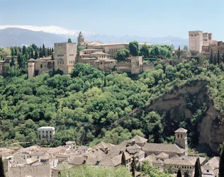 View of the Palace of the Alhambra from the north-east, 14th-16th century