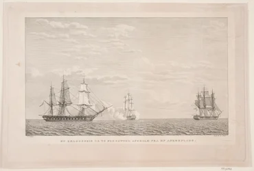 Orlov Ship and Two Frigates