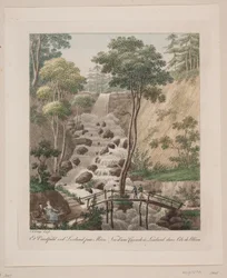 A Waterfall at Liselund on Møn