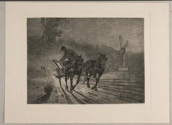 Work Cart. Evening