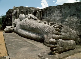 The Reclining Image, Which Depicts the Buddha