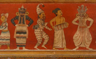Wall Painting in the Image House of the Subdharama Temple, Dehiwala