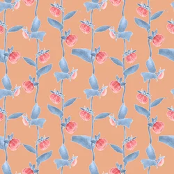 Dahlias Coordinate Pattern Colorway 2