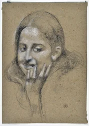 Study of a Smiling Girl