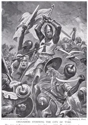 Crusaders Storming the City of the Tyre
