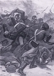 Inkerman: The 55th (2nd Border) Regiment charging the Russians
