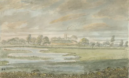 High Offley Church: water colour painting