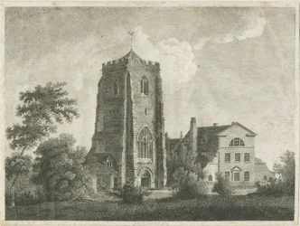Ranton Abbey [Priory]: Engraving
