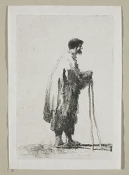 Beggar in Profile Facing Right