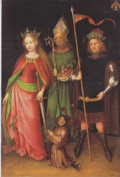 Sts. Catherine, Hubert and Quirinus (Last-Judgement-Altar)