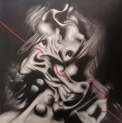 Eerie Abstract Portrait
