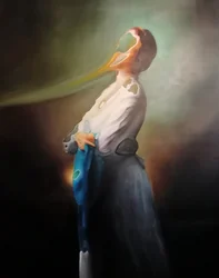 Surreal Woman Glowing