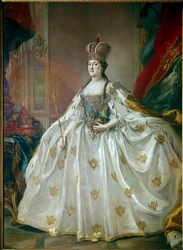 Portrait of Catherine II the Great in Her Coronation Dress