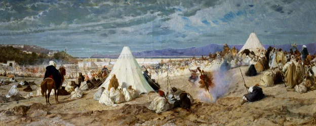 Celebration of Mohammed in Tangier, by Stefano Ussi, Italy