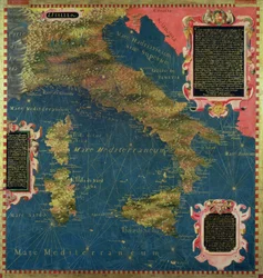 Map of Sixteenth Century Italy, from the 