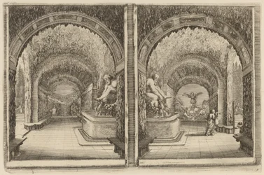 A Grotto Seen from Two Different View Points, probably 1653