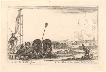 Artillery Position, Plate 2 from the Series 
