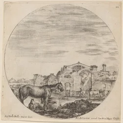 Baths of Diocletian and Shepherd Sleeping