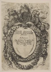 Cartouche with Title: Nouvelles inventions de Cartouches, 1647