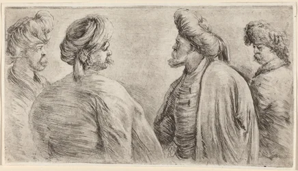 Four Turks Wearing Turbans