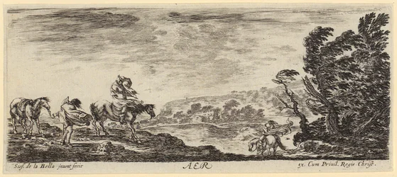 Battle at Sea, Plate 5 of the Series "Peace and War" [Et pace, et bello]