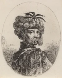 Moor in a Turban Trimmed with Five Feathers