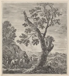 Peasant Woman on Horseback with a Child in Her Arms