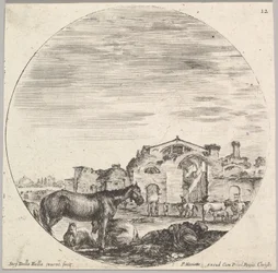 Plate 12: A Shepherd Sleeping on the Ground, ca. 1643-48