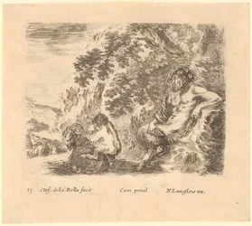 Satyr Father and Child with a Goat