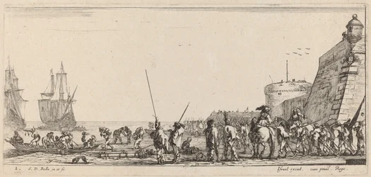 Soldiers Overseeing Embarkation, 1644